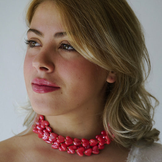 Candy Hearts Red
